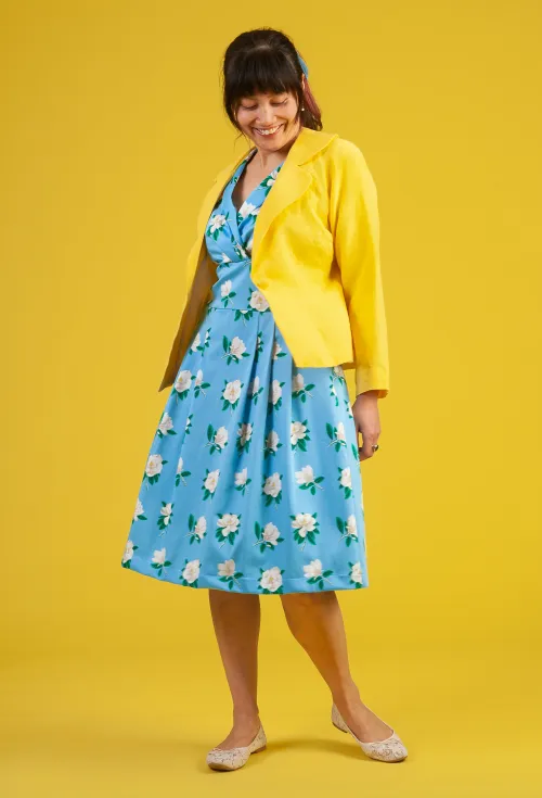 Tropical Linen Jacket Lemon